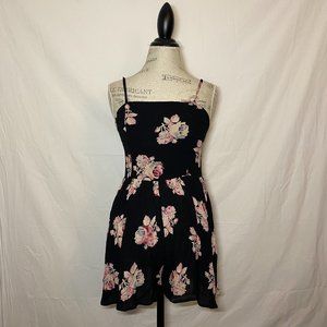 Urban Outfitters Black Floral Romper